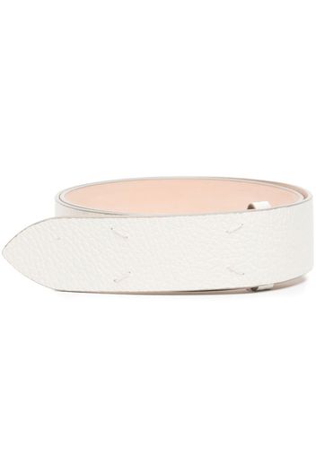 Maison Margiela grained four-stitch belt - Bianco