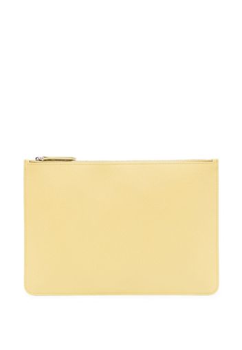 Maison Margiela large stitch-detail pouch - Giallo