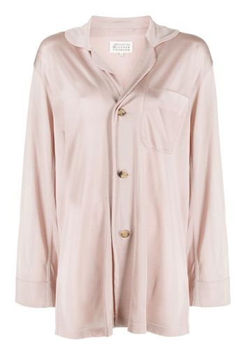 Maison Margiela oversized button-front blouse - Rosa