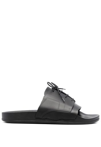 Maison Margiela lace-up rubber slides - Nero