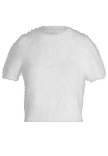 Maison Margiela brushed ribbed T-shirt - Bianco