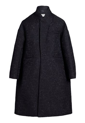 Maison Margiela Cappotto con motivo jacquard oversize - Nero