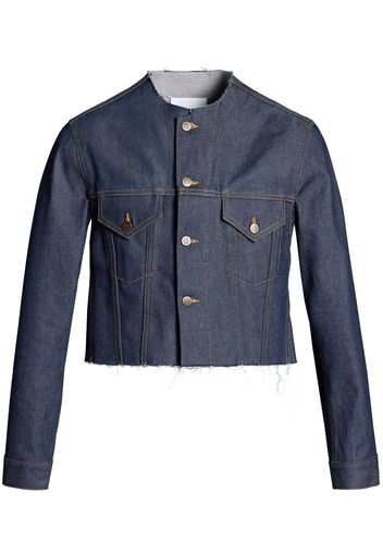 Maison Margiela four-stitch logo denim jacket - Blu