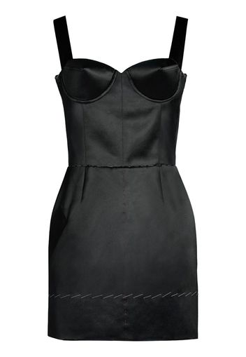 Maison Margiela bustier-style mini dress - Nero