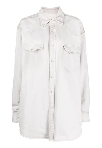 Maison Margiela denim shirt jacket - Grigio