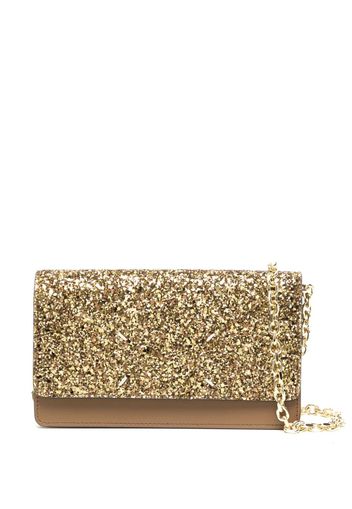 Maison Margiela glitter leather wallet-on-chain - Oro