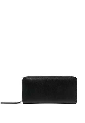 Maison Margiela stitched-logo leather wallet - Nero