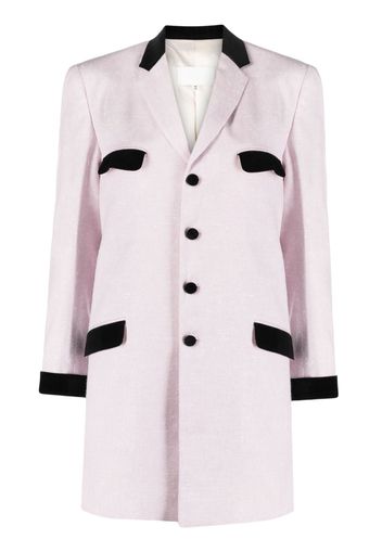 Maison Margiela single-breasted long blazer - Rosa