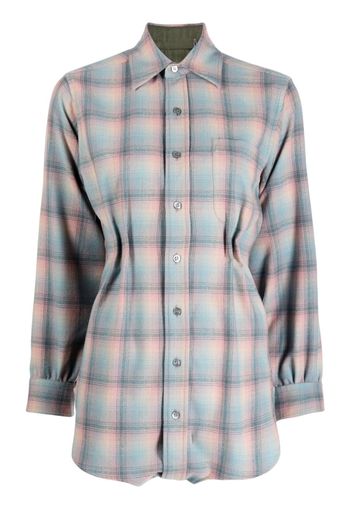 Maison Margiela check-print wool shirt - Multicolore