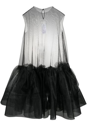 Maison Margiela Abito midi in tulle - Nero