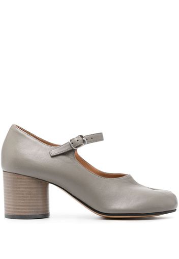 Maison Margiela Tabi-toe 60mm leather pumps - Grigio