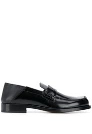 leather four-stitch loafers