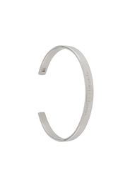 logo-engraved cuff bracelet