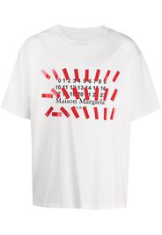 Maison Margiela T-shirt con stampa oversize - Bianco