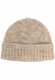 Maison Margiela ribbed wool beanie hat - Verde