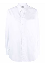 Maison Margiela long-sleeve plain cotton shirt - Bianco