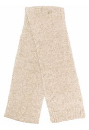 Maison Margiela knitted alpaca-blend scarf - Verde