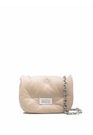 Maison Margiela quilted logo-plaque crossbody bag - Toni neutri