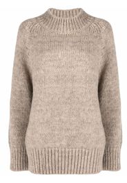 Maison Margiela high neck knitted jumper - Toni neutri