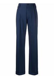 Maison Margiela high-waist straight trousersn - Blu