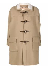 Maison Margiela long-sleeve toggle-fastening coat - Toni neutri