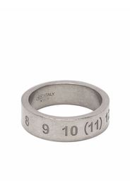 Maison Margiela Anello inciso - Argento