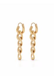 Maison Margiela curb-chain drop earrings - Oro