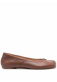 Maison Margiela split-toe ballerina flats - Marrone