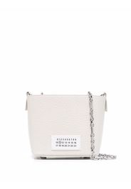 Maison Margiela 5AC numbers-logo bucket bag - Toni neutri