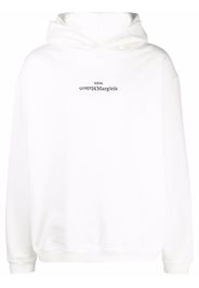 Maison Margiela Hoodie upside down logo - Bianco