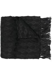 Maison Margiela embroidered silk scarf - Nero