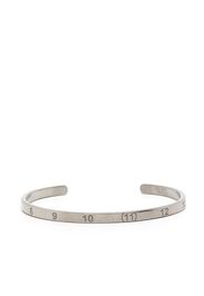 Maison Margiela Numbers cuff bracelet - Argento