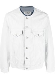 Maison Margiela Giacca denim senza colletto - Bianco