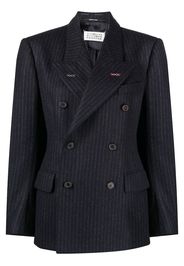 Maison Margiela Blazer doppiopetto gessato - Blu