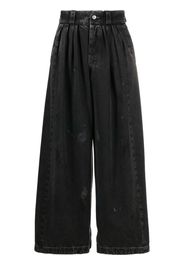 Maison Margiela paint splatter detail wide-leg jeans - Nero