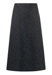 Maison Margiela A-Line herringbone skirt - Grigio