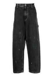 Maison Margiela distressed-finish straight-leg jeans - Nero