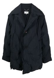 Maison Margiela embossed-detail padded coat - Nero