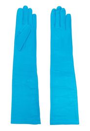 Maison Margiela full-sleeve leather gloves - Blu