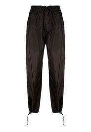 Maison Margiela four-stitch detail draped trousers - Marrone