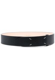 Maison Margiela grained four-stitch belt - Nero