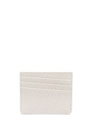 Maison Margiela grained leather cardholder - Grigio