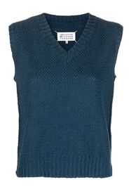 Maison Margiela chunky-knit hemp vest - Blu