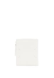 Maison Margiela bi-fold grained-leather wallet - Bianco