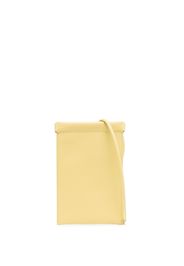 Maison Margiela stitch-detail leather phone-case - Giallo