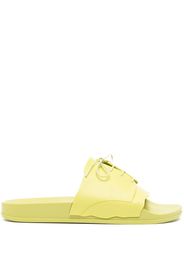 Maison Margiela lace-up pool slides - Verde