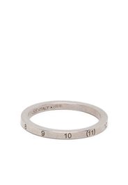 Maison Margiela Numerical motif ring - Argento