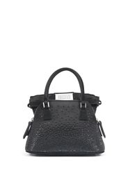 Maison Margiela numbers-logo rhinestone shoulder bag - Nero