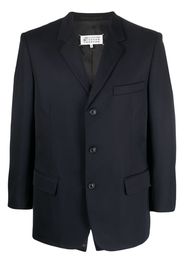 Maison Margiela button-up virgin wool blazer - Blu