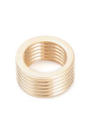 Maison Margiela ribbed chunky ring - Oro